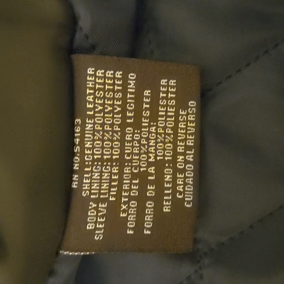 Dockers mens heavy leather jacket, 100% genuine leather, - Picture 3 of 7